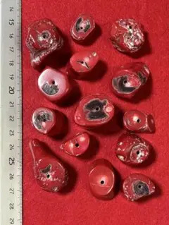珊瑚緒締　極上根付印籠　50g 東Y7-0715⭐︎2Fトコカコ 珊瑚緒締 極上根付印籠 50g 東Y7-0715⭐︎2Fトコカコ 珊瑚緒締
