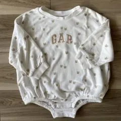 GAPクマ柄 ホワイトロンパース
