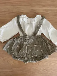 しまむら　トップス　花柄パンツセット