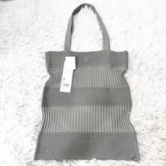 CFCL定番ニットトートバッグオフホワイト新品未使用 CFCL＞ NOTCHED RIB BAG/リブ バッグ