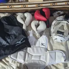Mizuno 空手プロテクターセット メンホーMENHO　名前あり