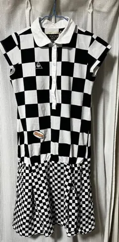 le coq sportif チェック柄 ゴルフワンピース Mサイズ