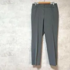 ロートレアモン　大きいサイズ　スラックス　ストレートパンツ　灰色　プリーツ　L