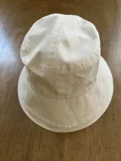 ホワイト コットン バケットハット
