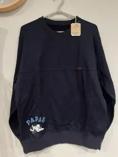 パパス　papas トレーナー　ネイビー