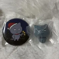 にしむらゆうじ わるめのねこ クリスマス 缶バッジ