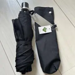 【未使用】軽量で便利！シンプル日傘（ブラック）6本骨（60cm)