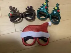 ダイソー　クリスマスメガネ３個セット