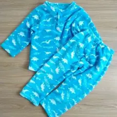 110cmパジャマ　モコモコ　恐竜　上下セット