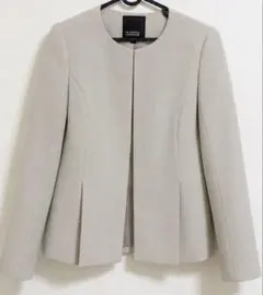 HK WORKS LONDON ノーカラージャケット ベージュ Mサイズのサムネイル