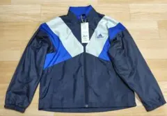 adidas ジャケット 130cm ネイビー/ブルー/シルバー
