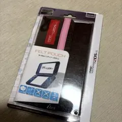 ★新品未開封★Newニンテンドー2DS LL フェルトポーチ ブラウン/ピンク