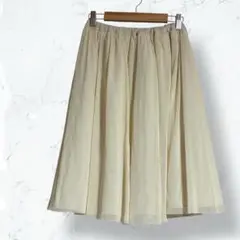2224＊マジェスティックレゴン＊フレアスカート アイボリー F ウエストゴム