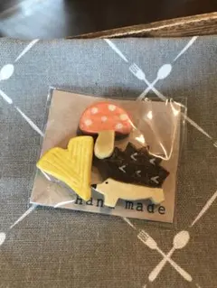 ハンドメイドマグネット ハリネズミくんセット