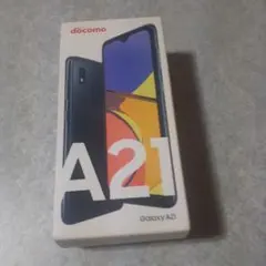docomo Galaxy A21 本体の箱