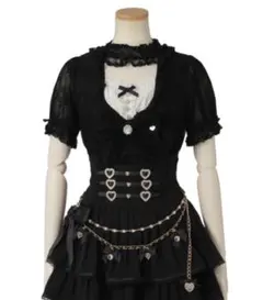 ♡LIZLISA♡レイヤードライクレーストップス♡ブラック♡