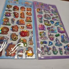 3Dユニコーンとカピバラのステッカーセット　56