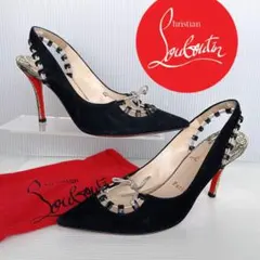 ルブタン　スリングバック　ポインテッドトゥ　ハイヒール　パンプス　サンダル