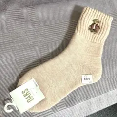 新品未使用タグ付　DAKSソフトで暖かい裏起毛ルームソックス　22〜24 ピンク