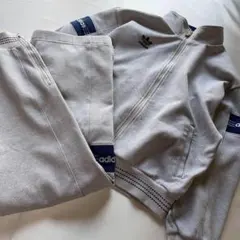 90s アディダス　セットアップ　ジャージ　デサント　グレー　トレフォイルロゴ