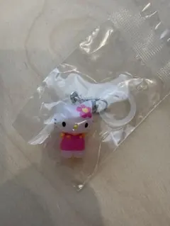 ハローキティ　めじるしアクセサリー　お花 ガチャガチャ