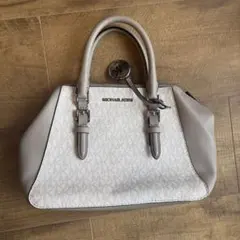 MICHAEL KORS グレー ホワイト ハンドバッグ