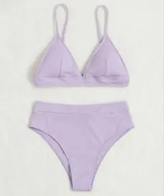 【未使用】SHEIN ラベンダー トライアングルビキニ