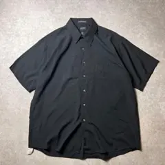 ARROWアロー　レーヨン×ポリエステル混紡半袖シャツシティスタイルブラックXLのサムネイル