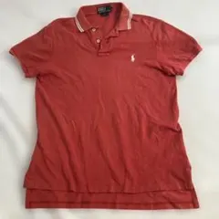 ポロ ラルフローレン ポロシャツ L オレンジ系 カスタムフィット　J4