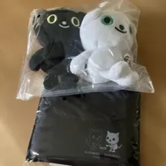 くろねこ＆しろねこぬいぐるみとエコバッグ　セット　ヤマト運輸　クロネコヤマト