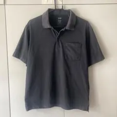 ユニクロ　エアリズムポロシャツ　ブラック　M
