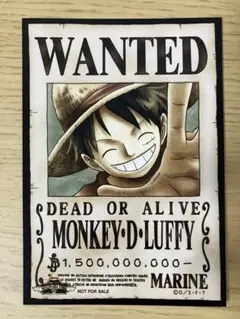 ONE PIECE ワンピース 麦わらストア 麦わらのルフィ 手配書 ブロマイド
