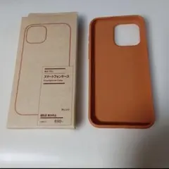 MUJI スマートフォンケース オレンジ iPhone15Proのサムネイル
