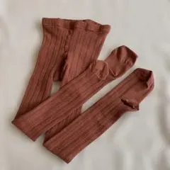SOOR PLOOMリブ編みキッズタイツ 6Y