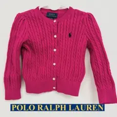 POLO RALPH LAUREN ピンク カーディガン 3/3T
