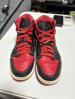 NIKE AIR JORDAN 1 MID ブラック レッド 26cm