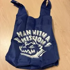 man with a mission/マンウィズ/エコバッグ ブルー 未使用品のサムネイル
