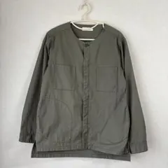 ユナイテッドアローズ monkey time ノーカラージャケット カーキ M