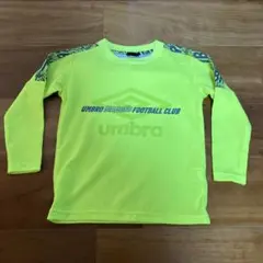 umbro 蛍光イエロー 長袖シャツ 120