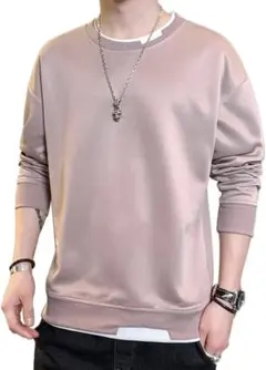 トレーナー メンズ パーカー メンズ 秋服 長袖 トップス かっこいい　L