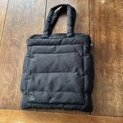 ブラック キルティング トートバッグ