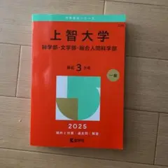 上智大学(神学部・文学部・総合人間科学部)　赤本　2025