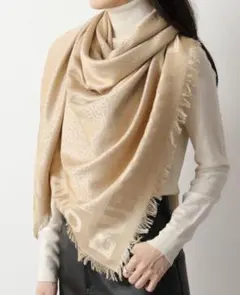 新品✨BURBERRY バーバリー シルクウール ストール スカーフ 