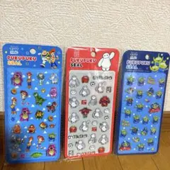 正規品 ディズニーぷくぷくシール　3枚セット