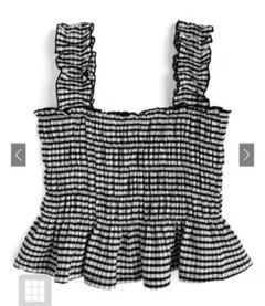 グレイル　GRL ギンガムチェック柄フリルビスチェ[tg800]