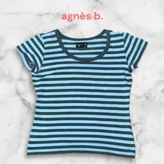 agnès b. アニエスベー ボーダー半袖Tシャツ T2 日本製