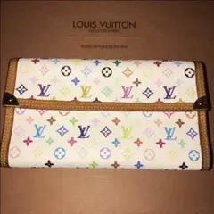 美品・LOUISVUITTON❤️マルチカラー三つ折り財布