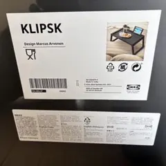 【IKEA】KLIPSK 折りたたみテーブル（ブラック）