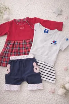 3点セット子供服 女の子 ELLE Champion ミキハウス ワンピース