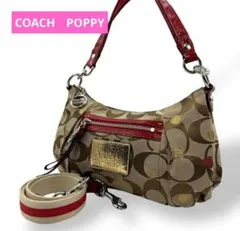 Cocah Poppy ワンショルダーバッグ 2way キャンバス　ハート